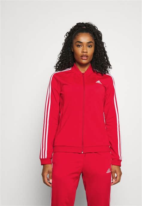 dames adidas trainingspak donker rood|Rode adidas Trainingspakken voor dames online .